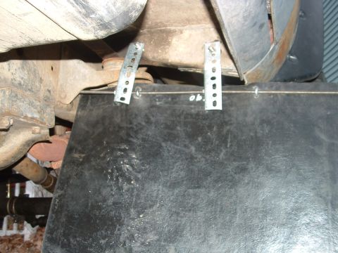 1978 Chevrolet C/K Pickup - Front Mudflap install just to be legal.. Crappy lookin...