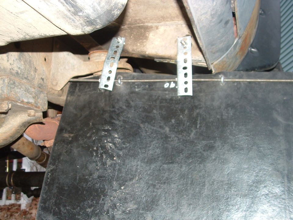 Front Mudflap install just to be legal.. Crappy lookin...