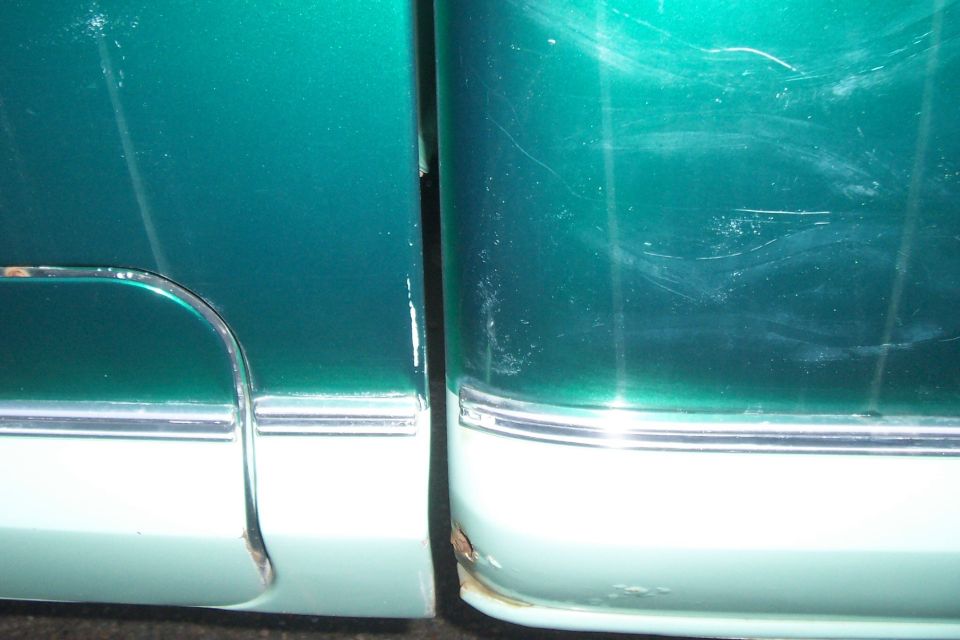 between bed and cab on right side