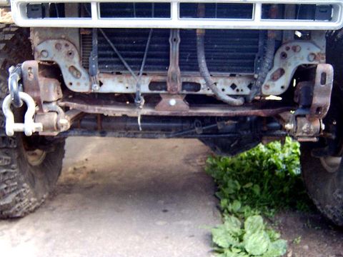 1988 Ford F-250 - Front view of a 1988 Ford F-250, focusing on the bumper and radiator area.