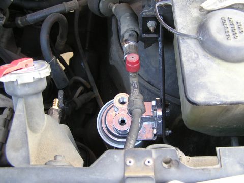 1990 Ford Bronco - bracket and filter in place