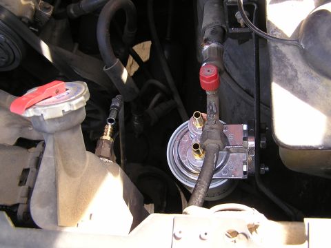 1990 Ford Bronco - Almost completed Remote Filter Install