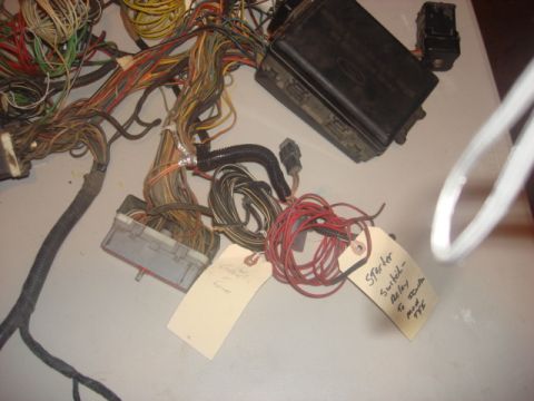 1983 Ford Bronco - here is the harness all split out. lots of fun tracking wires.