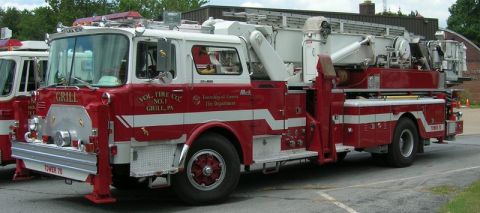 1989 Ford Bronco - This fire truck is labeled "TOWER 70" and belongs to the Volunteer Fire Company in Grill, PA.