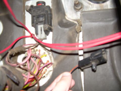 1988 Ford Bronco - ABS connector and Inertia switch above brake pedal