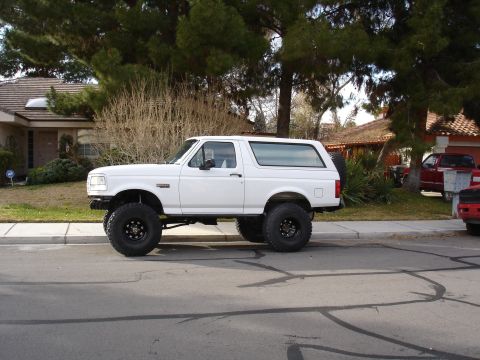 1996 Ford Bronco - New rims. 15x10 crager soft 8's with 4" backspacing.