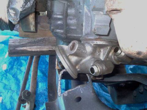 1984 Ford Bronco - frame notched for oil filter adapter