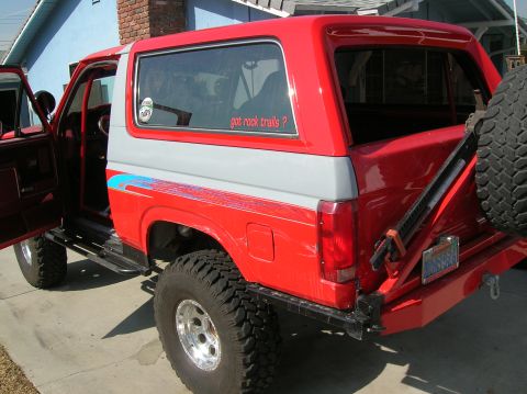 1985 Ford Bronco - new top painted to match
