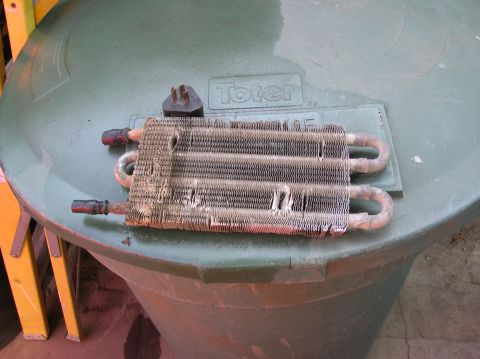 1985 Ford Bronco - old trans cooler