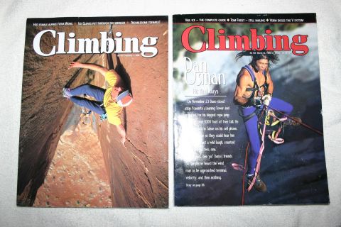 2003 Jeep TJ - Two "Climbing" magazines are displayed together.