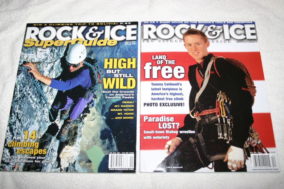 Two Rock & Ice covers: SuperGuide High But Still Wild and Land of the Free
