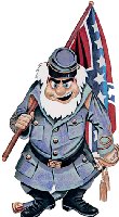 1979 Ford Ranchero - A cartoon depiction of a soldier holding a flag.