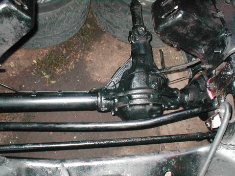 1979 Ford Bronco - if you look in the before picture, the diff was coated with crud. a little $1 oven cleaner and some scraping...