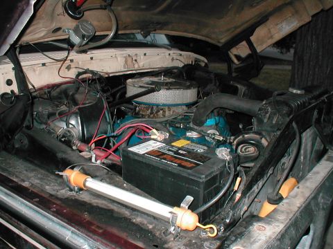 1979 Ford Bronco - after a little clean up, the air cleaner looks nice enough, plus i saved $18 & then some