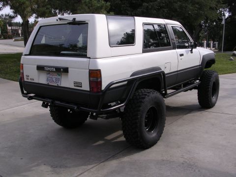 1985 Toyota 4Runner - This modified 1985 Toyota 4Runner features custom bumpers and oversized tires for off-road use.