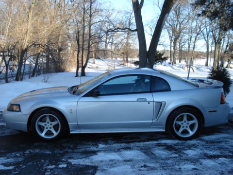 1998 Ford Taurus - This silver coupe, likely a 1999 model, is parked outdoors in a snowy environment.