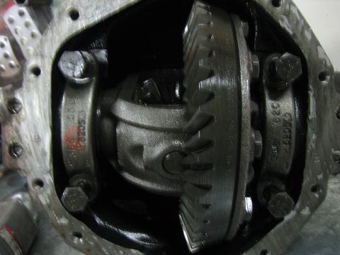 1996 Ford Bronco - Differential gears and housing with part numbers visible.