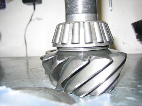 1996 Ford Bronco - Close-up of a differential gear and bearing assembly, likely for automotive repair or modification.