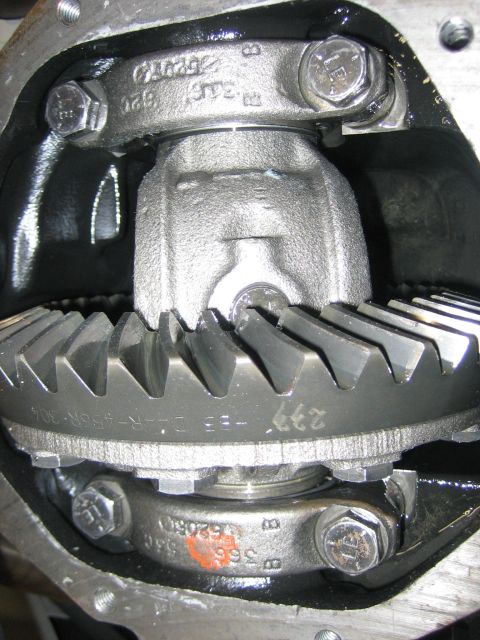 1996 Ford Bronco - Differential gears showing part numbers and assembly bolts.