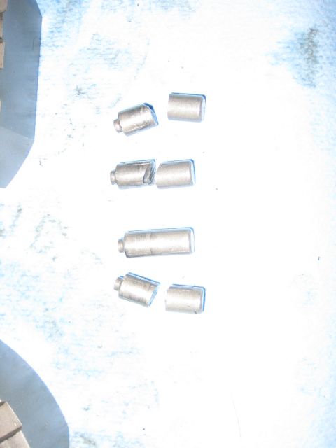 1996 Ford Bronco - These metal pins appear to be parts that have been disassembled or broken.
