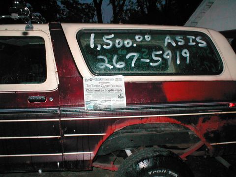 1979 Ford Bronco - so i got me a court order saying he couldnt sell it or modify it. but the paper is proof that he was still trying to sell it after that ord…