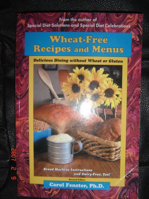 1993 Ford Bronco - This is a book cover titled "Wheat-Free Recipes and Menus" food photography.