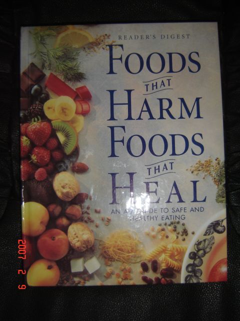 1993 Ford Bronco - This book cover displays various foods, including fruits, nuts, and pasta, with the title 'Foods That Harm Foods That Heal'.