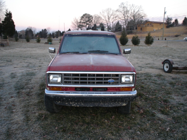 1986 Ford pickup truck front view