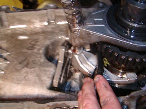 1991 Ford Bronco - Internal view of a vehicle transmission showing gears and mechanical components.