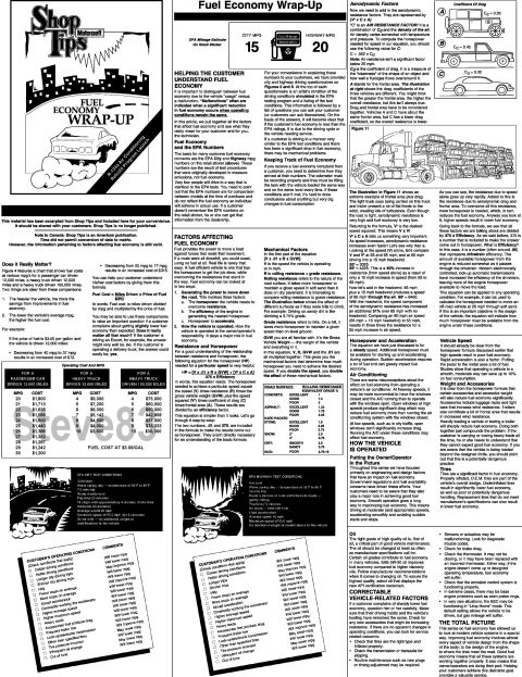 1983 Ford Bronco - TSB 99-26-09 Fuel Economy Techtips IF THE IMAGE IS TOO SMALL, click it. ISSUE: Customers may perceive that vehicle fuel economy is lower th…