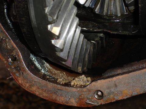 1989 Ford Bronco - Debris is visible in the differential housing, obscuring the gears.
