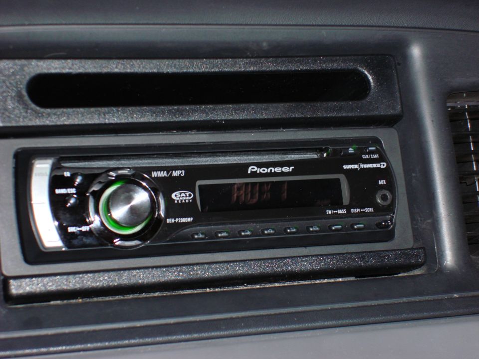 Pioneer car stereo with WMA/MP3 capability and SAT radio ready
