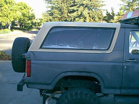 1983 Ford Bronco - here is the pass side before the tint.