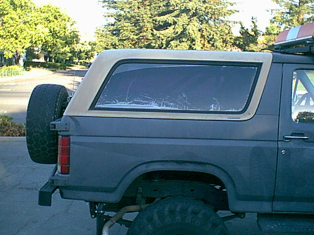here is the pass side before the tint.