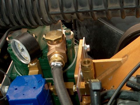 1996 Ford Bronco - Passenger side view of air manifold from top...