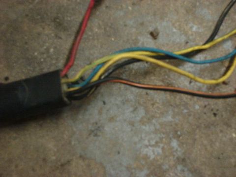 1992 Ford Crown Victoria - Wiring harness with multiple colored wires, likely from an older vehicle.