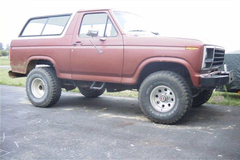 1980 Ford Bronco - This 1980 Ford Bronco features a classic body style and is equipped with large off-road tires.