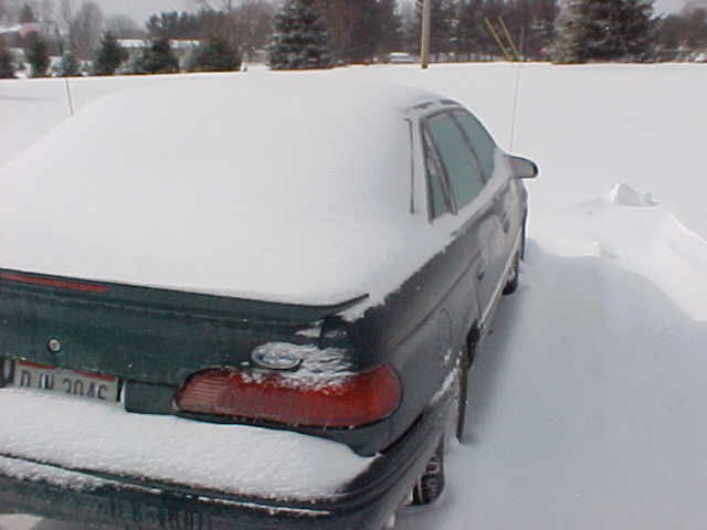 Passenger side of the car
