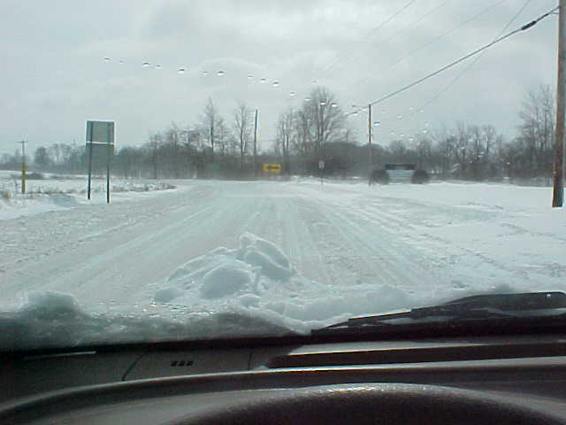 Turn 1 of the S-turns on OH43 near hartville (heading South)