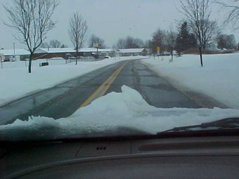 1995 Ford Taurus - the only clear road i saw on my trip