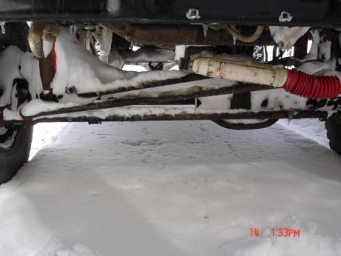 1979 Ford Bronco - about 1 1/2 of snow but you can see the new tie rods