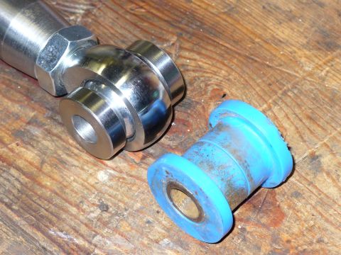 1978 Ford Bronco - Bushings installed in rod-end