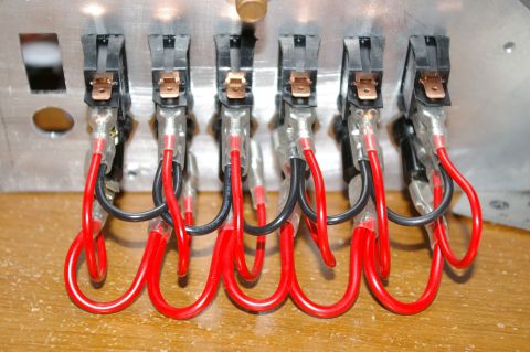 1986 Ford Bronco - switches and fuses installed on panel