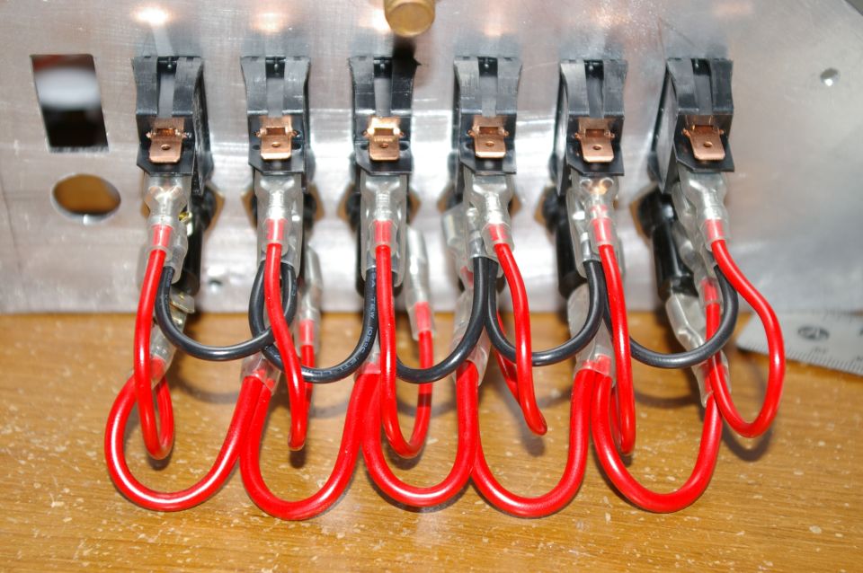 switches and fuses installed on panel