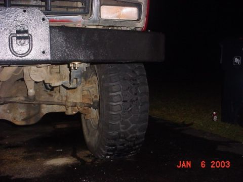 1980 Ford Bronco - lt front after know I dont have to worry about bashing the fenders anymore the bumper should catch first