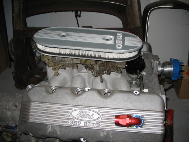 1964 Ford 427 SOHC engine with Cobra air cleaner