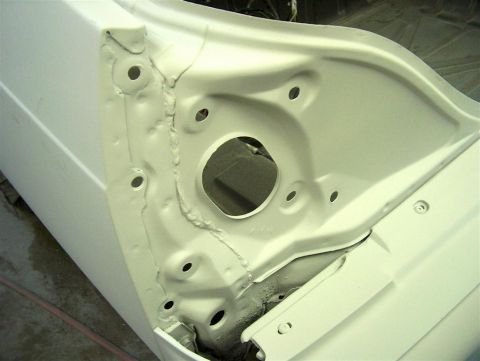 1990 Ford LTD Crown Victoria - Left quarter pannel sandblasted, then on primer