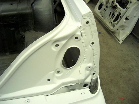 1990 Ford LTD Crown Victoria - Right quarter pannel sandblasted, then on primer