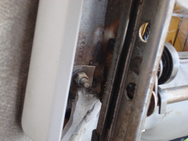 the drivers seat made a bad jump while driving. i found it broke in the past and was fixed once. i did a second repair.