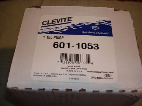 1983 Ford Bronco - Here is the NAPA new oil pump part number 601-1053
